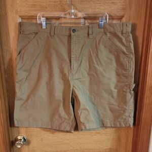 Men's Faded Glory dark tan/light brown shorts size 44